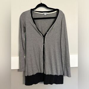 Vintage Lacoste Cardigan Stripe Black Womens Size 40 (Medium) Sweater
